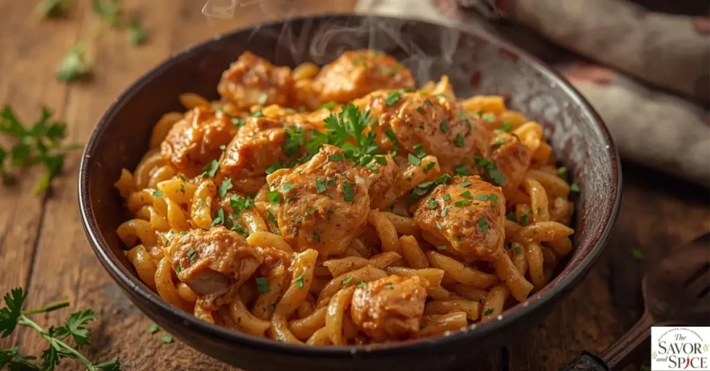 creamy Cajun chicken orzo.