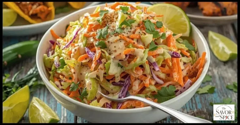 Mexican Coleslaw Recipe perfect for tacos.