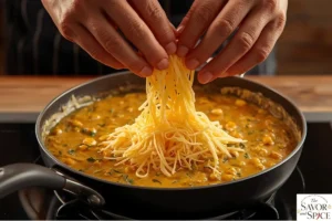 Mix in cheese to make Corn dip with cream cheese.