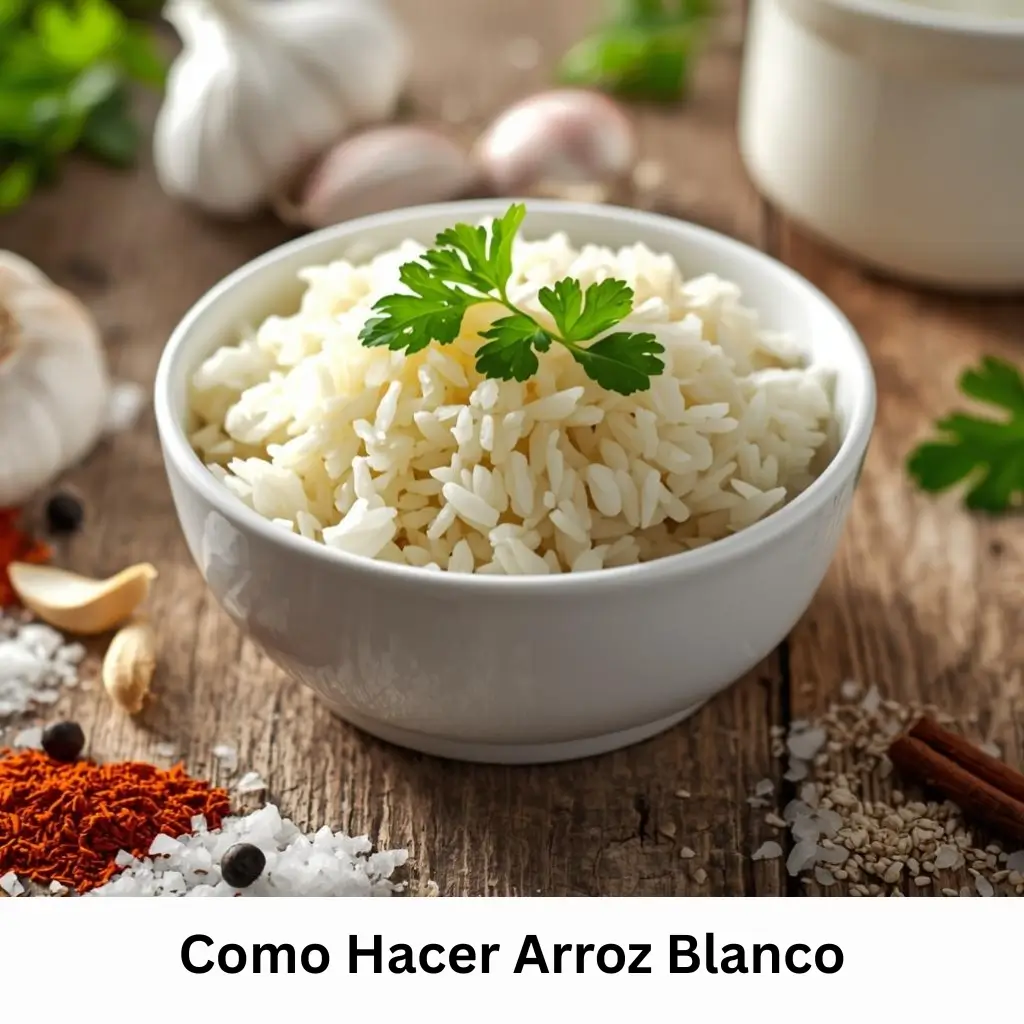 Como Hacer Arroz Blanco. Fluffy white Rice.