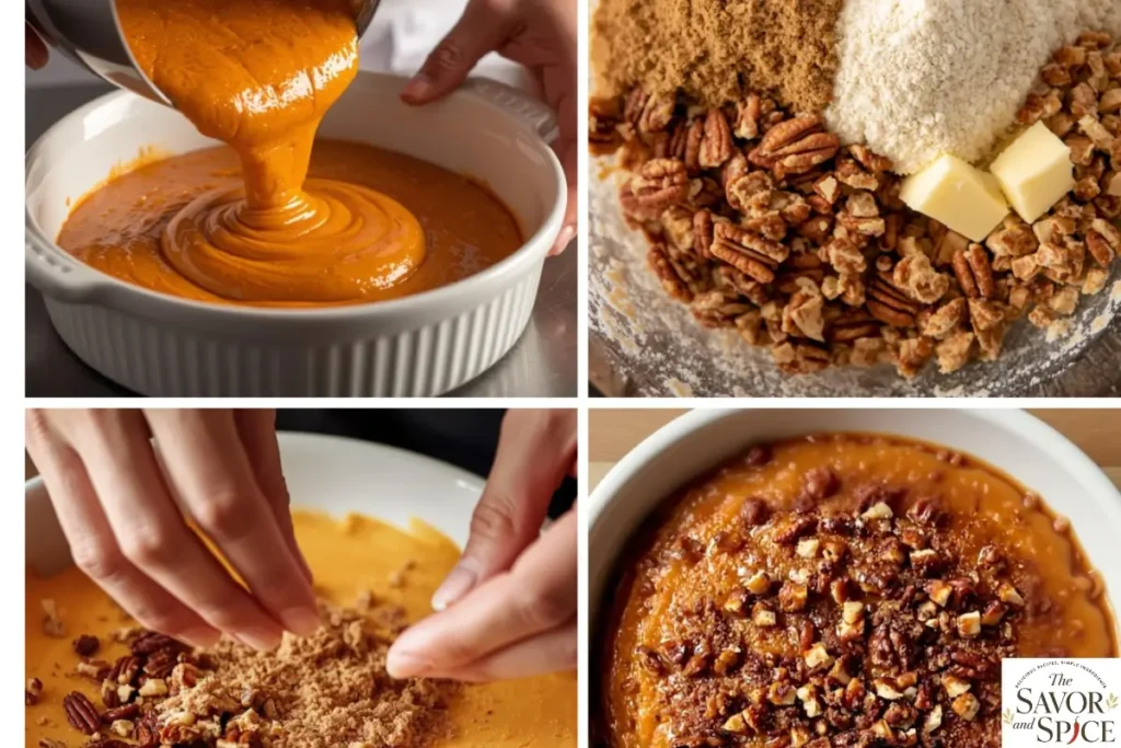 Soft potato soufflé recipe step-by-step instructions, baked golden and served warm