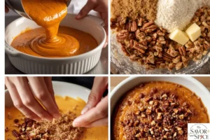 instructions to make sweet potato soufflé.