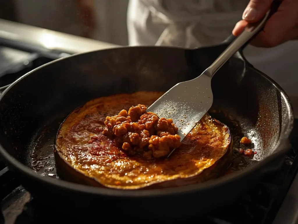 Cook the omelette (Tortang Talong)