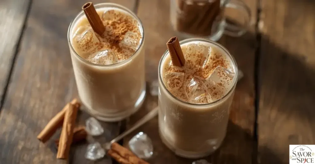 Authentic Horchata Recipe served fresh.