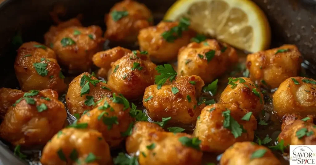 Garlic Butter chicken bites.