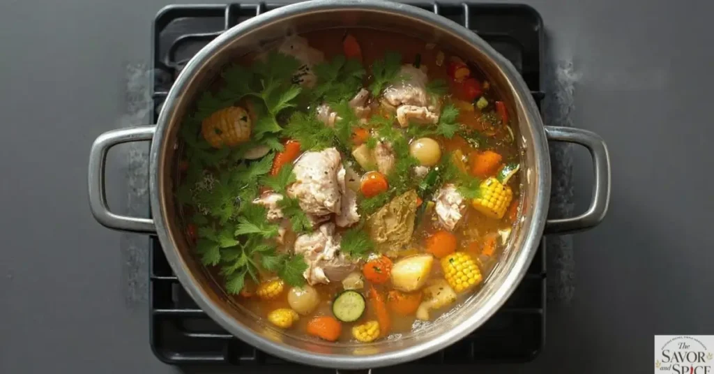 Easy Caldo de Pollo recipe.