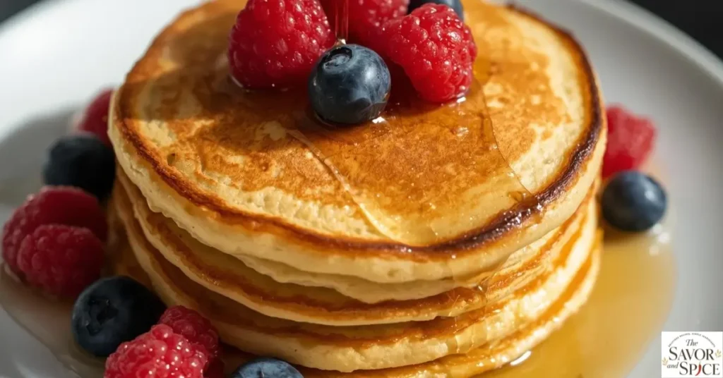 Fluffy & moist keto pancakes.