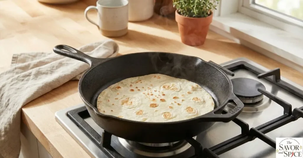 Warm the Tortillas to make smash tacos.