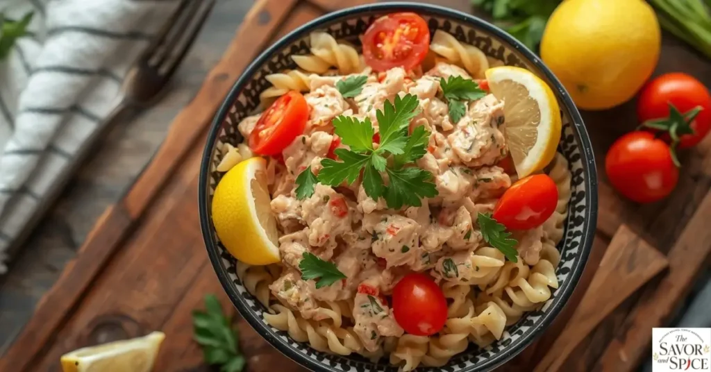healthy tuna pasta salad.