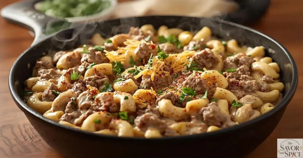 homemade hamburger helper stroganoff.