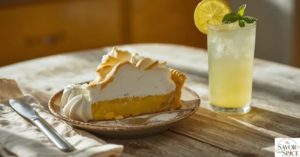 how to serve lemon meringue pie.