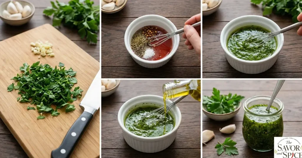 How to make Easy Chimichurri Sauce for steaks.