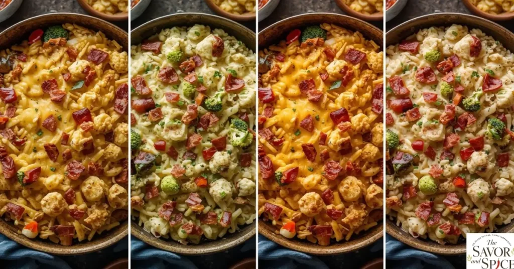Variations of Chicken Bacon Ranch Casserole.