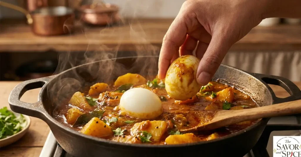 Easy Potato Egg curry Recipe Under $5.